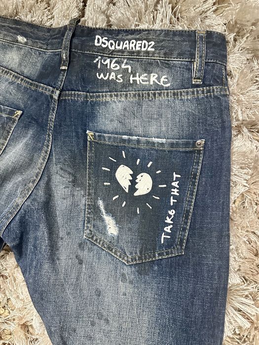 Дънки Dsquared2 slim fit