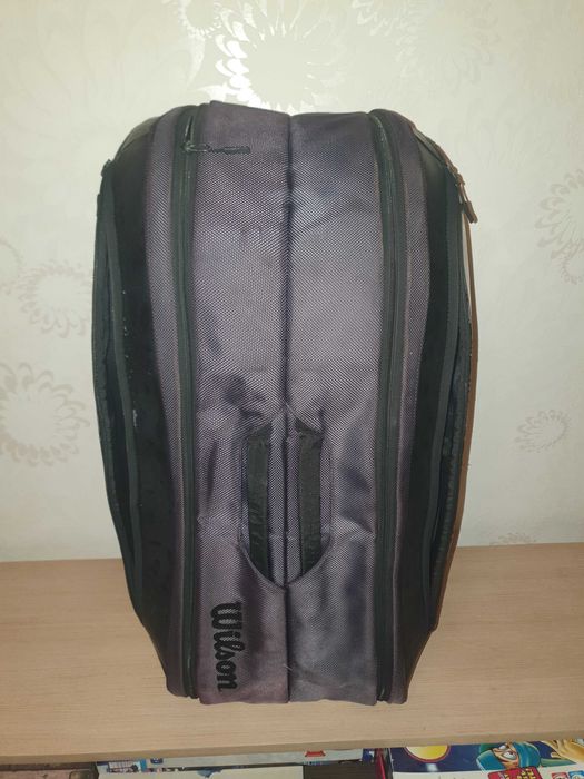 Wilson geanta dubla echipament/rachete badminton tennis squash padel
