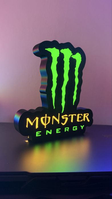 Monster Energy - led light logo