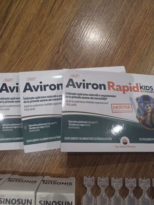 Pachet Sun Wave Pharma - Sinosun, Aviron Rapid Kids, Imunice, Respisun