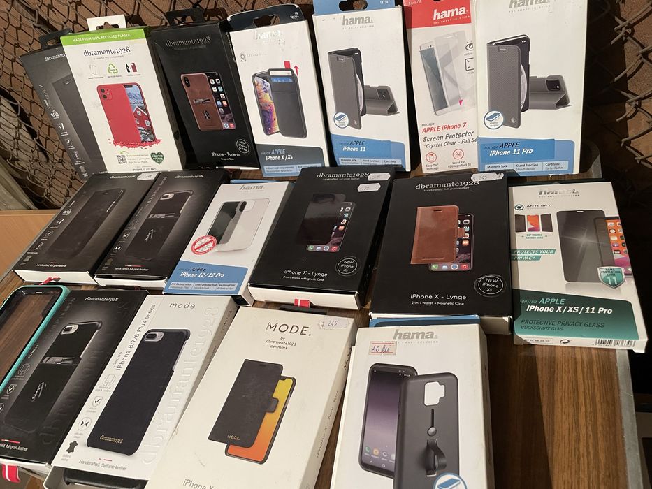 Diverse invelitoare de protectie, din piele