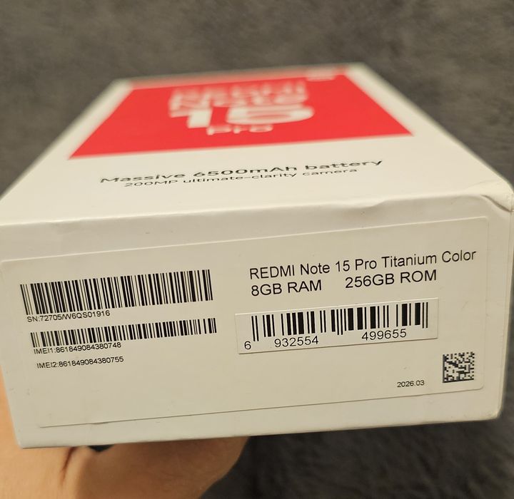 Redmi Note 15 Pro 8/256 SIGILAT