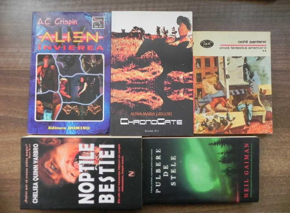lot 24 carti  horror Dean Koontz Miezul noptii Lovecraft  Monstrul din prag Alien Strazi intunecate Antologie de urban fantasy George R R Martin
