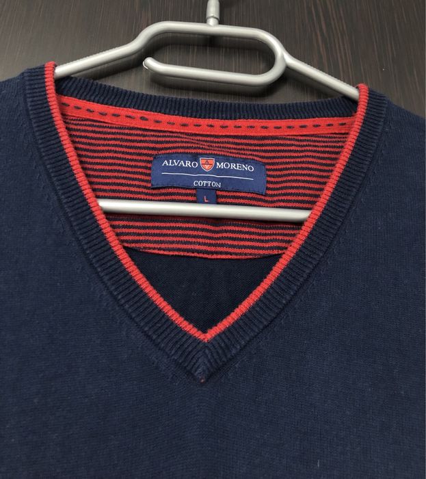 Pulover alvaro moreno marime L pulover barbati albastru marime L