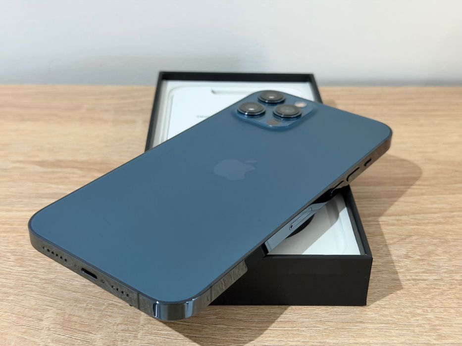 iPhone 12 Pro Max, 128GB – Pacific Blue (Като НОВ!)