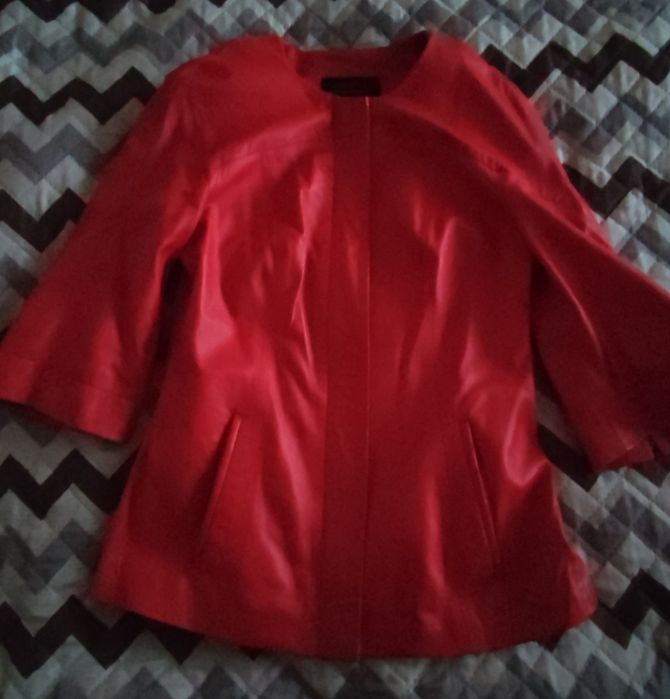 Куртка кожаная легкая