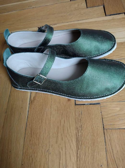 Боси обувки Zeazoo - 37 номер, нови, по-тъмно зелени