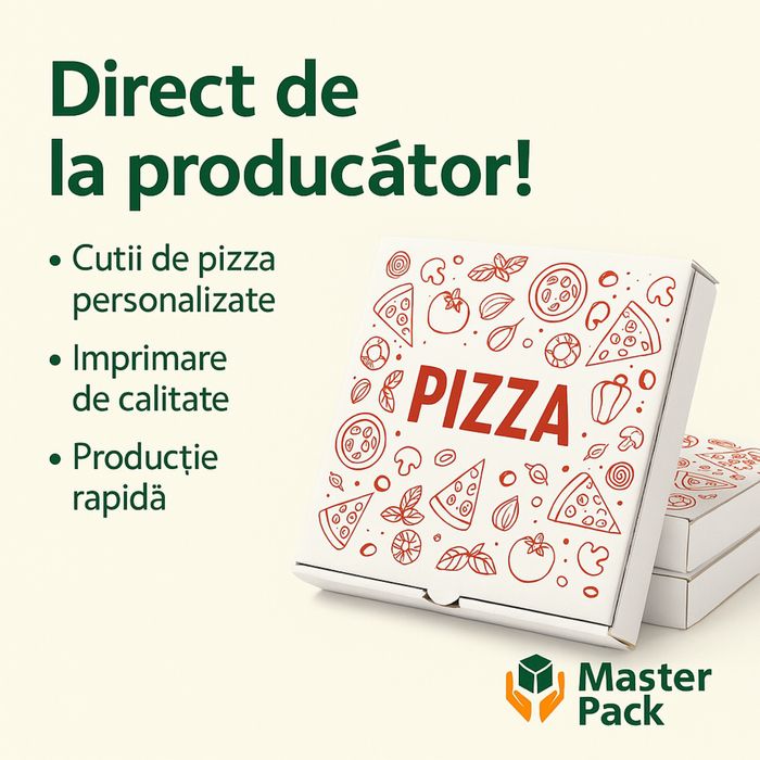 Cutii pizza personalizate