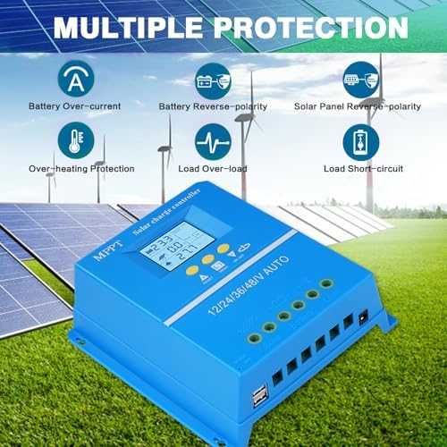 MPPT соларен контролер 100A 12-48V с LCD и USB