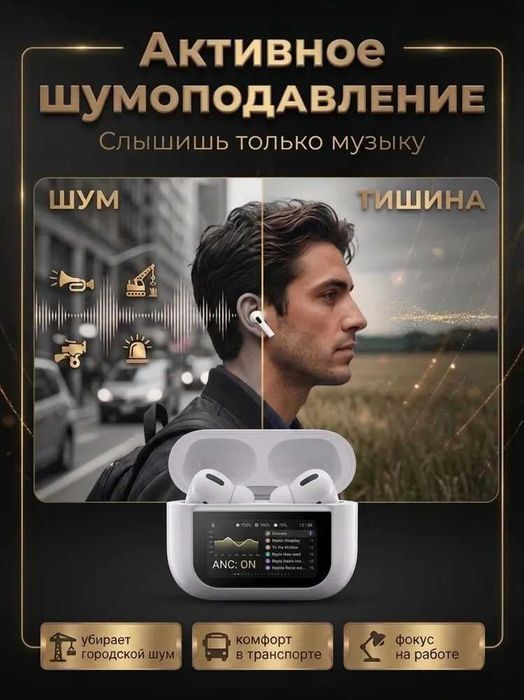 Наушники беспроводные-GENAI-GE5 ANC Pro