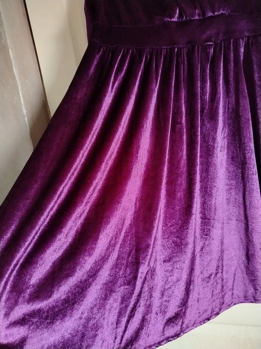 Rochie mov din catifea