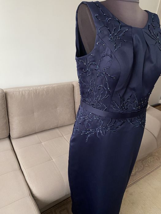 Vand rochie eleganta , bleumarin -42