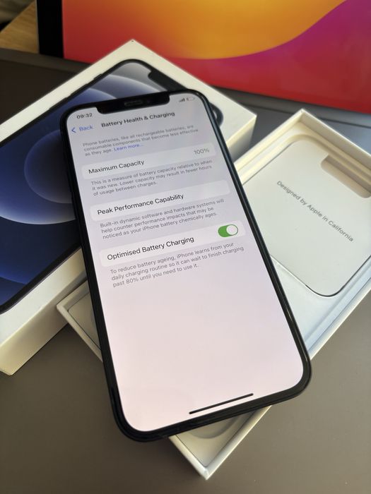 Iphone 12 NOU 100% starea bateriei