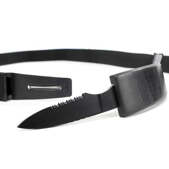Качествен колан с Нож скрит в катарамата 120 см за скрито носене