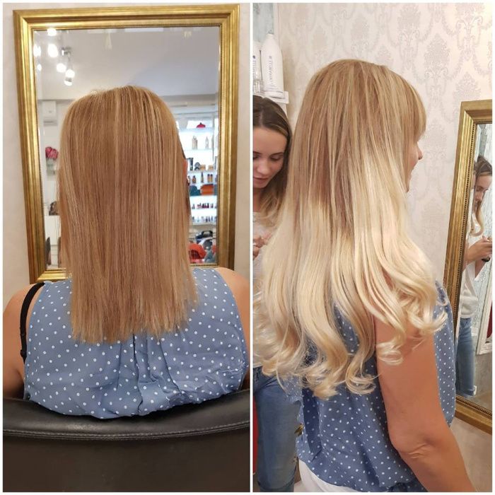 Extensii tape on par natural 55cm diverse culori