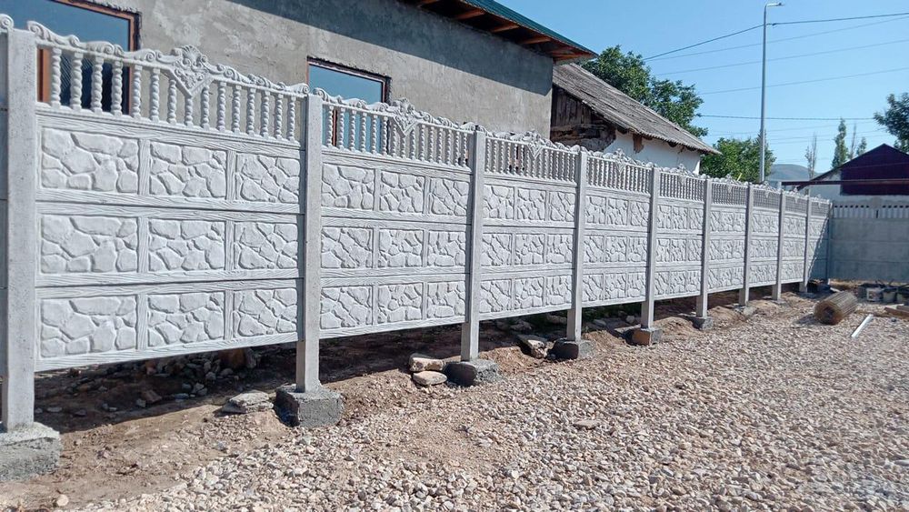 Евро бетонды заборлар