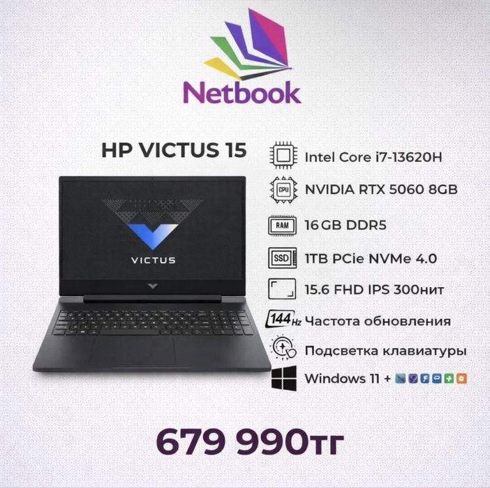 Новый игровой ноутбук | Core i7-13620H | 5060-8Гб