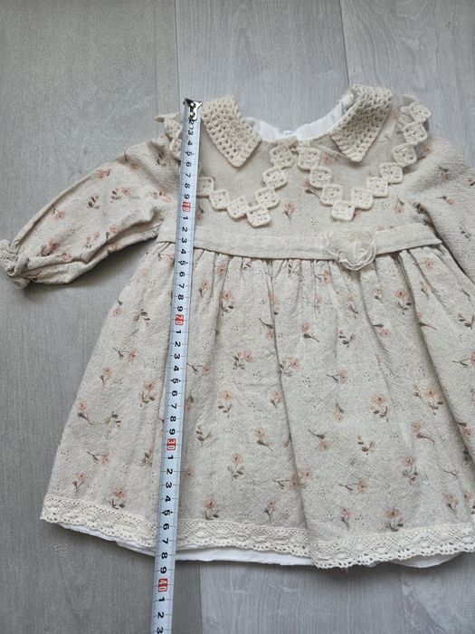 Set adorabil fetiță 1 an – Rochiță elegantă + adidasi