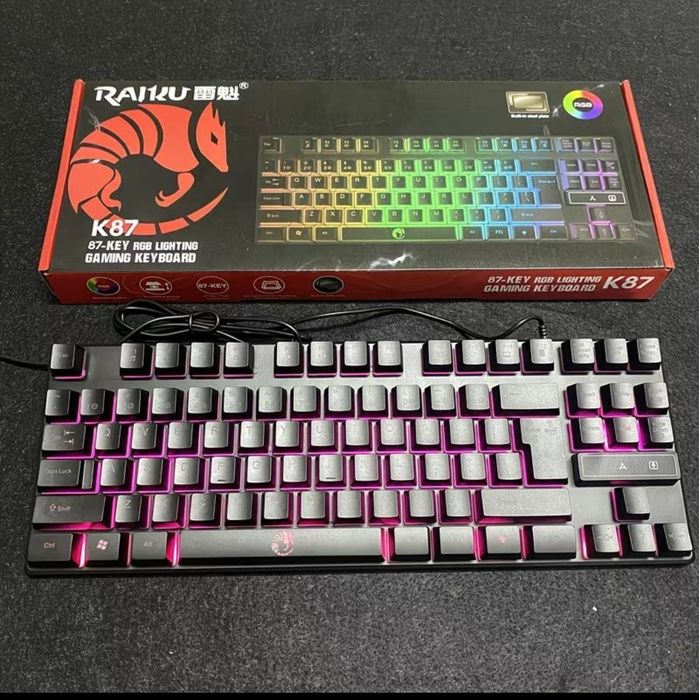 Klaviatura gamerlar uchun rgb 87 tugmali