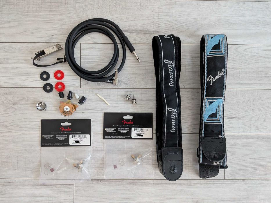 Pachet Chitara Jet JT-300 Telecaster + Husa Fender FE610 + Piese Upgrade