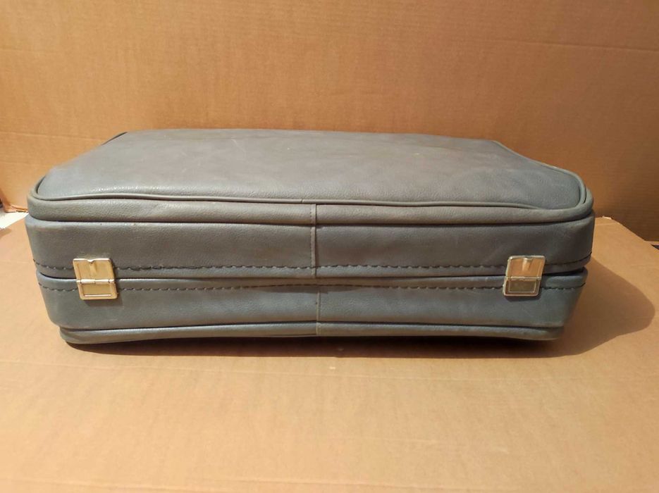 Пътнически лек куфар  син-сив 65х45х21