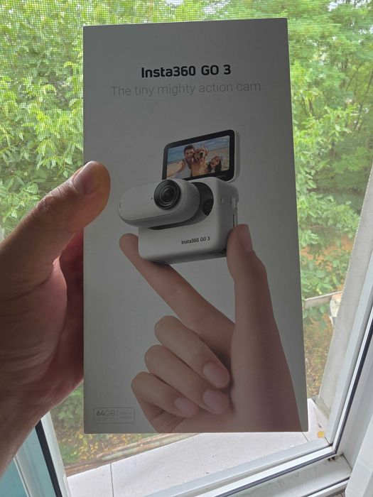 Camera video sport Insta360 GO3, 64GB, Waterproof, Alb Nou