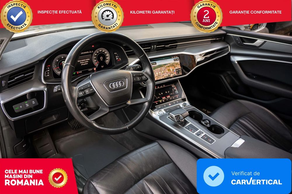 Audi A6 Limuzina 3.0 Mild Hibrid Quattro 231cp Piele AppleCar LineA ACC LED WideScreen