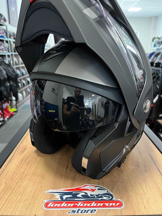 Отваряема Мото каска Scorpion ADX 2 Galane XL 61-62см,вградени очила