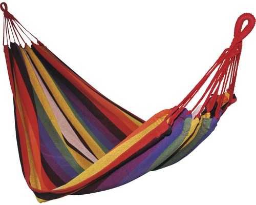 Hamac dublu 200 x 150 cm, capacitate maxima 200 kg,  material textil bumbac sac-fata perna. Pret 50 lei.