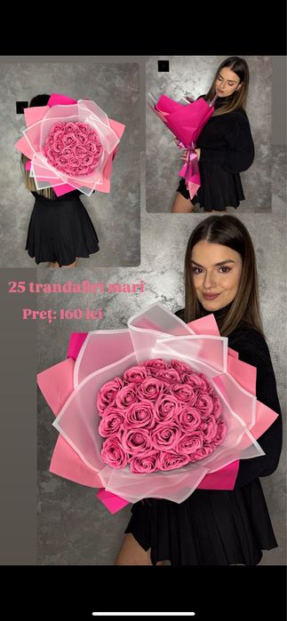 Buchete trandafiri de sapun cu stitch