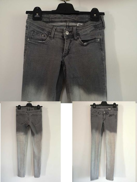 blugi skinny pantaloni leggings H&M negri albastri gri degrade
