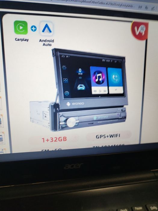 Продавам андроид мултимедия podofo 1 din.