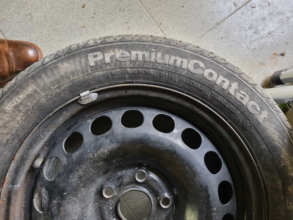 Продавам лятна гума с джанта, 205/55/16 Н91, беше на фолксваген