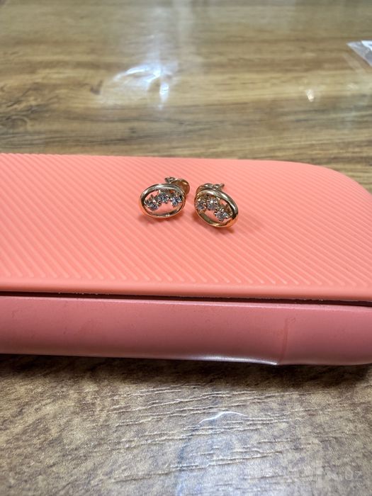 Золотые сережки 585 проба