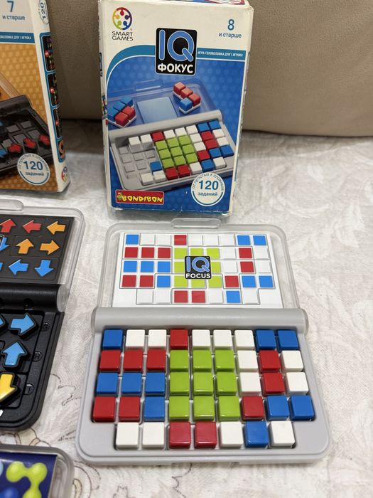Развивающийе игры для детей SmartGames :IQ Focus, IQ Stars , IQ Arrows