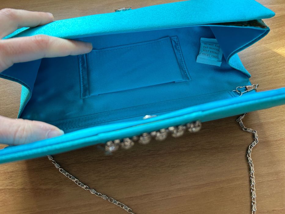 Синя чанта/ клътч