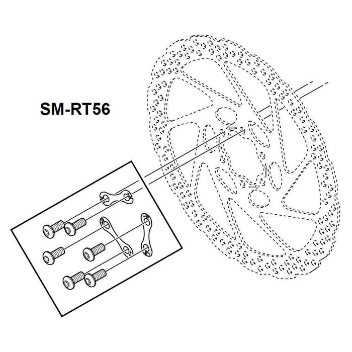Deore SM-RT56 дисков ротор 6-болтов