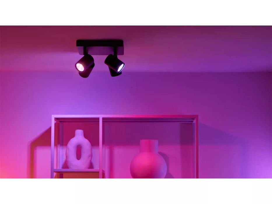 Philips WiZ IMAGEO Smart Спот LED лампа за таван с 4 светлини WiFi Черна Бяла Смарт