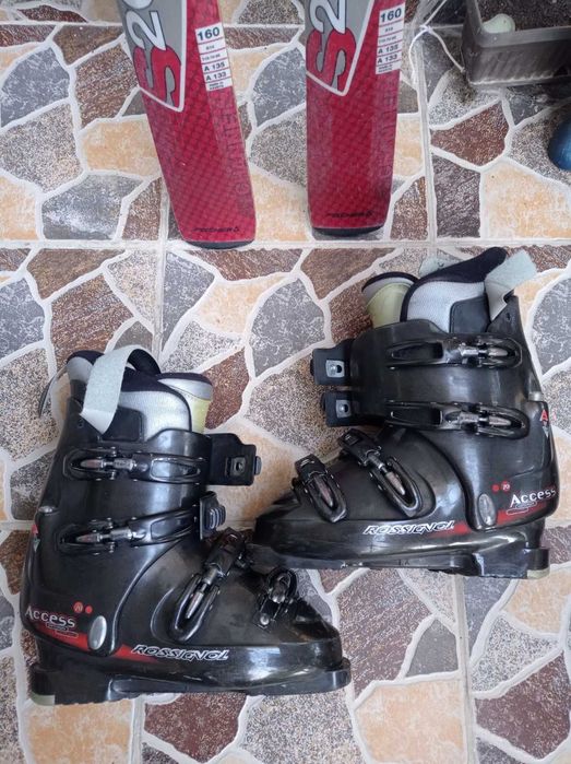 Продават се ски FISCHER S200- 160см. и обувки ROSSIGNOL-37 номер