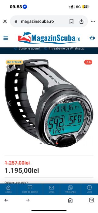 ceas scufundari cressi