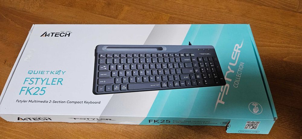 Клавиатура A4tech Fstyler FK25, БДС, черна