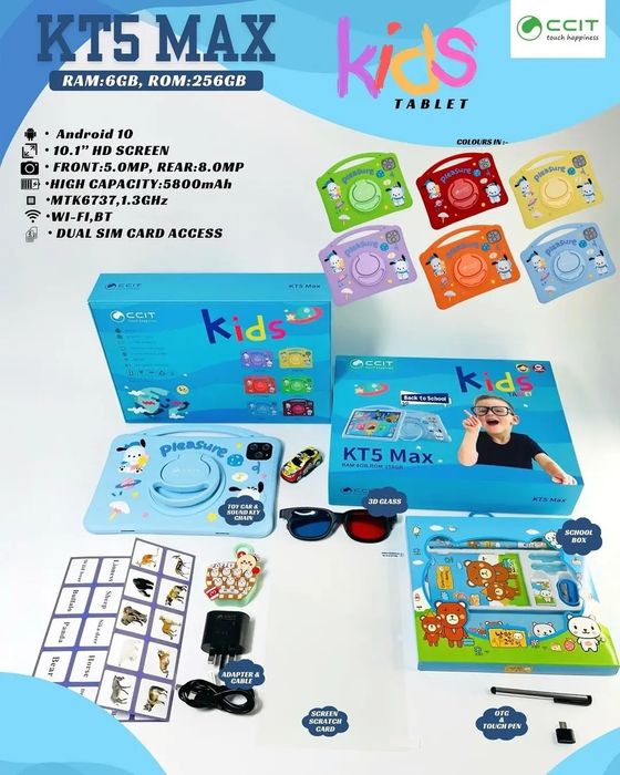 KT 5 max , kt5max detskiy planshet , детский планшет 6/256 гб