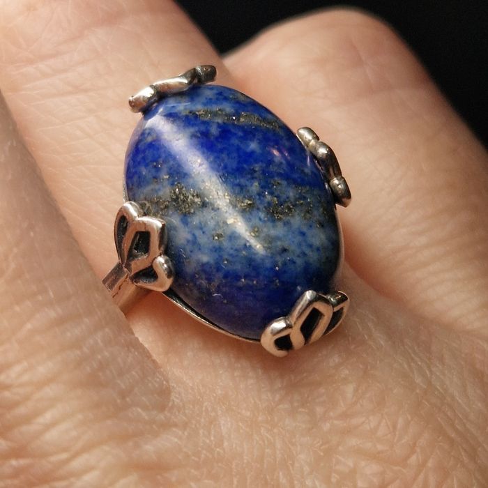 Inel din argint 925 cu lapis lazuli natural
