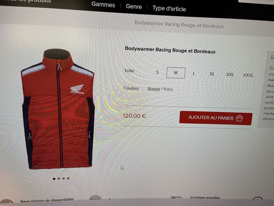 Geaca fara maneci Bodywarmer HONDA XXL