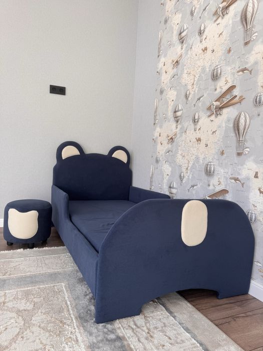 Детская кровать мишка, для мальчика