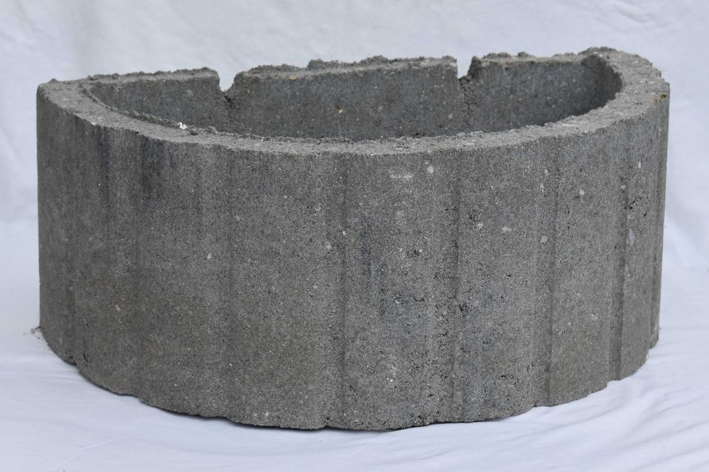 Jardinieră / ghiveci pentru flori din beton color/ gri