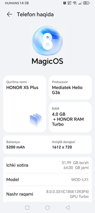 Honor X5 plyus sotladi