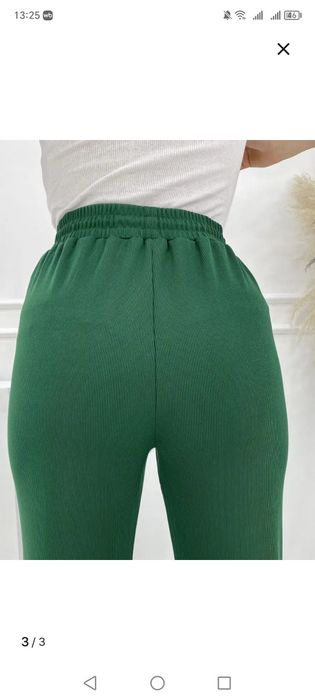 Брюки палацо в рубчик. Новые