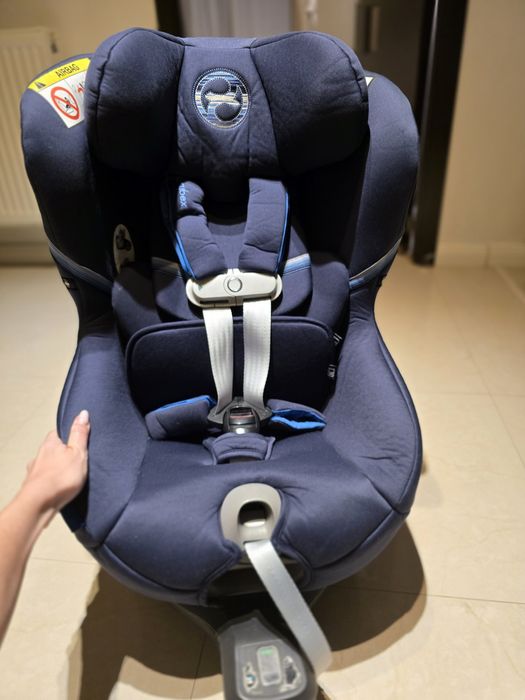 Scaun auto ISOFIX i-Size Cybex Sirona S cu Sensorsafe inclus, Navy Blu