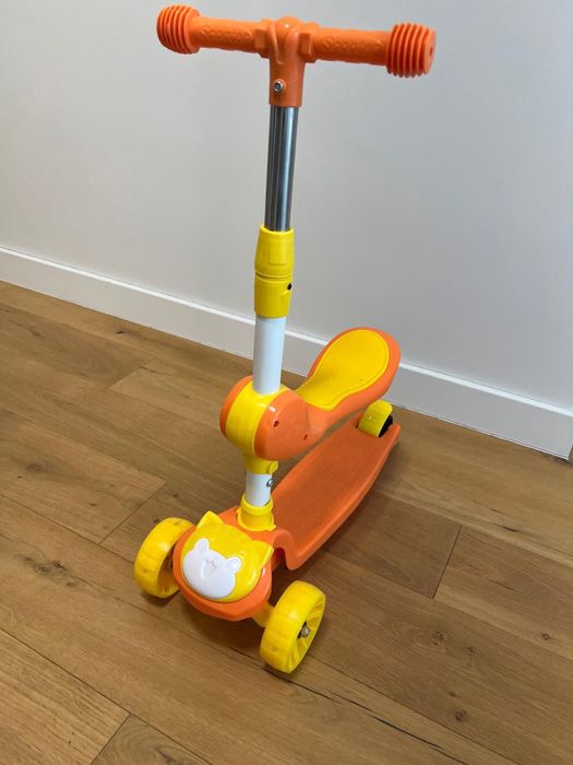 Trotineta pliabila cu 3 roti 2 in 1, MalPlay, noua